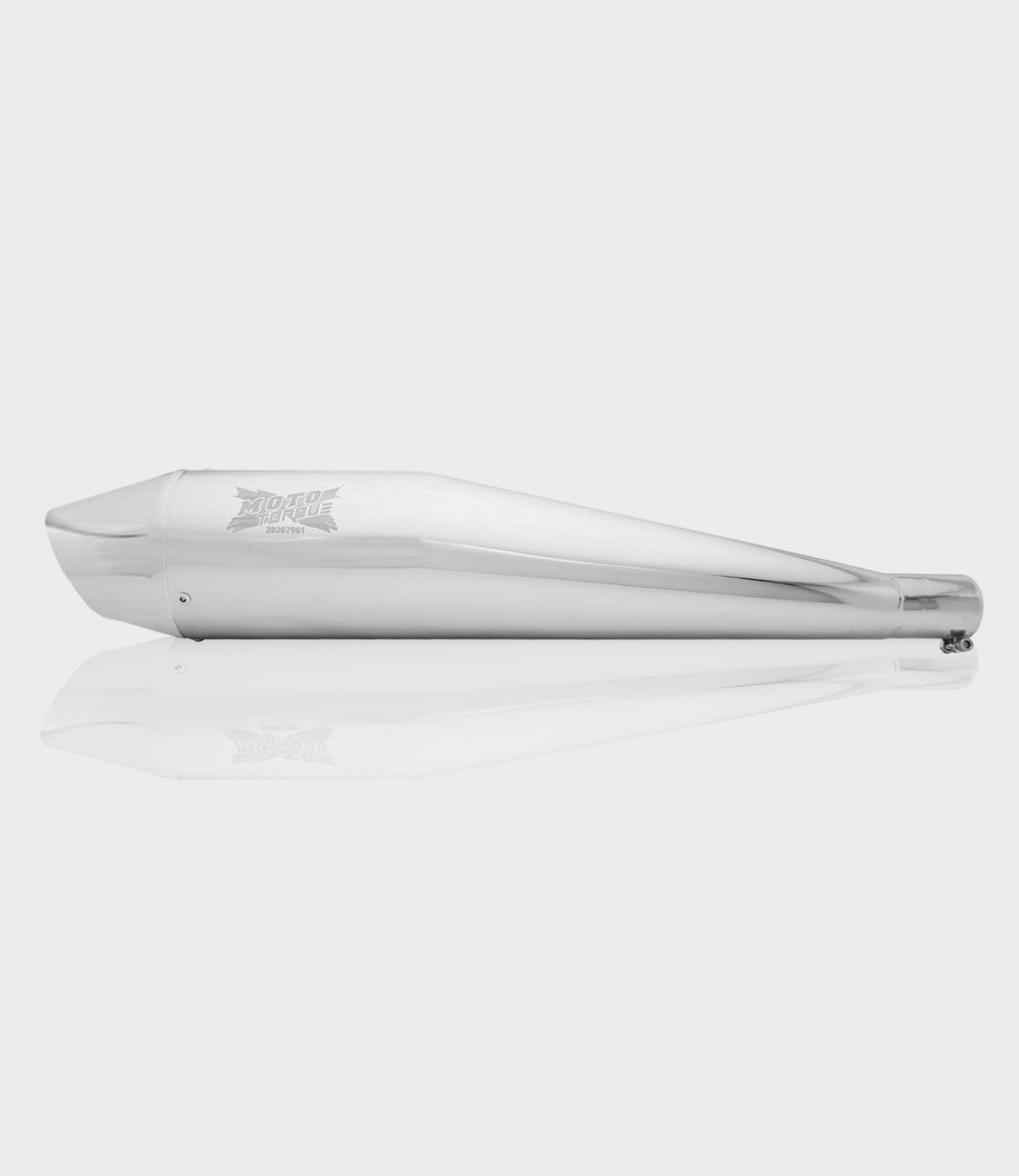 Moto Torque Dolphin Chrome Exhaust for Royal Enfield UCE Models – Performance Bass Silencer
