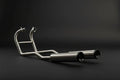 SS Motocorp 2x2 Full System Exhaust for Royal Enfield Super Meteor 650 | Dual Exhaust Setup with Header, Mid Pipes & Slip-Ons