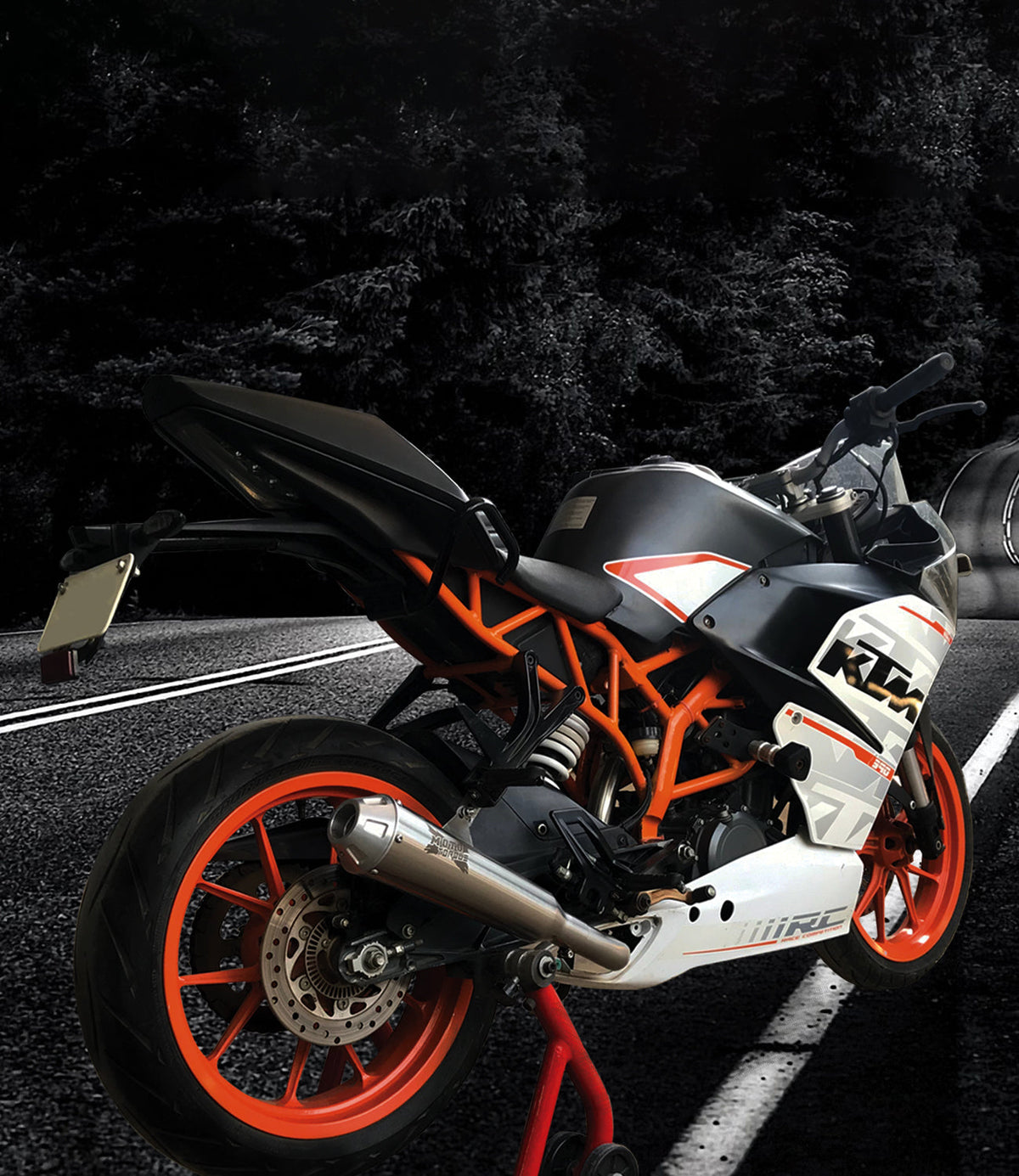 Mototorque Performance Exhaust System for KTM | Stainless Steel Slip-On Semi Full Exhaust with DB Killer | Lightweight Racing