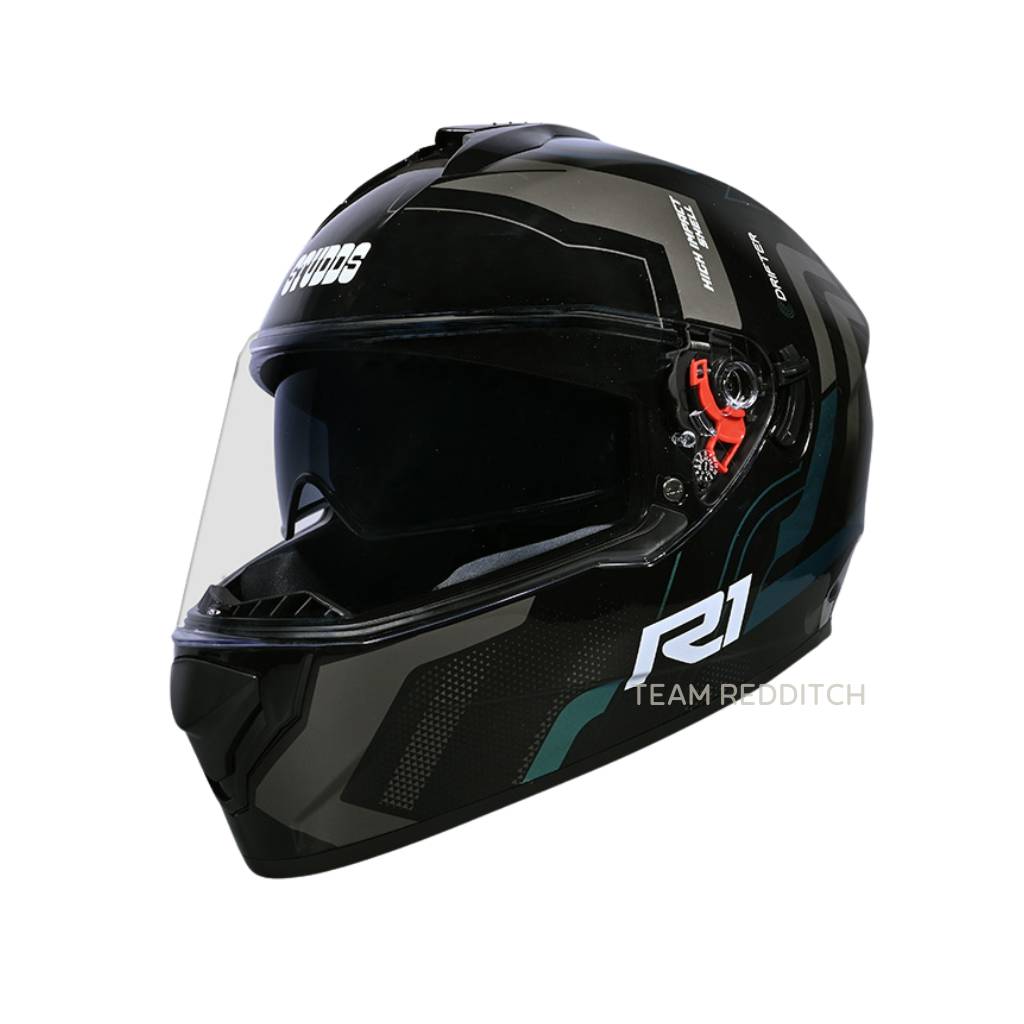 Studds Drifter D4 R1 Black Chameleon N1 Blue