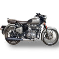 Moto Torque Dolphin Black Performance Exhaust for Royal Enfield – Universal UCE Slip-On Exhaust - View 4