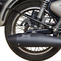 Moto Torque Dolphin Black Performance Exhaust for Royal Enfield – Universal UCE Slip-On Exhaust - View 5