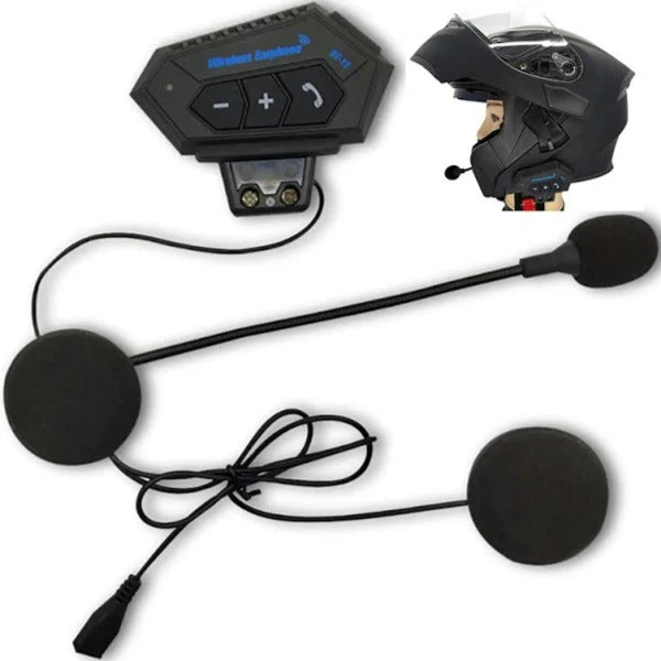 Bsddp Helmet Dual Earphone, Wireless On-Ear Helmet Bluetooth Music & Calling Sy