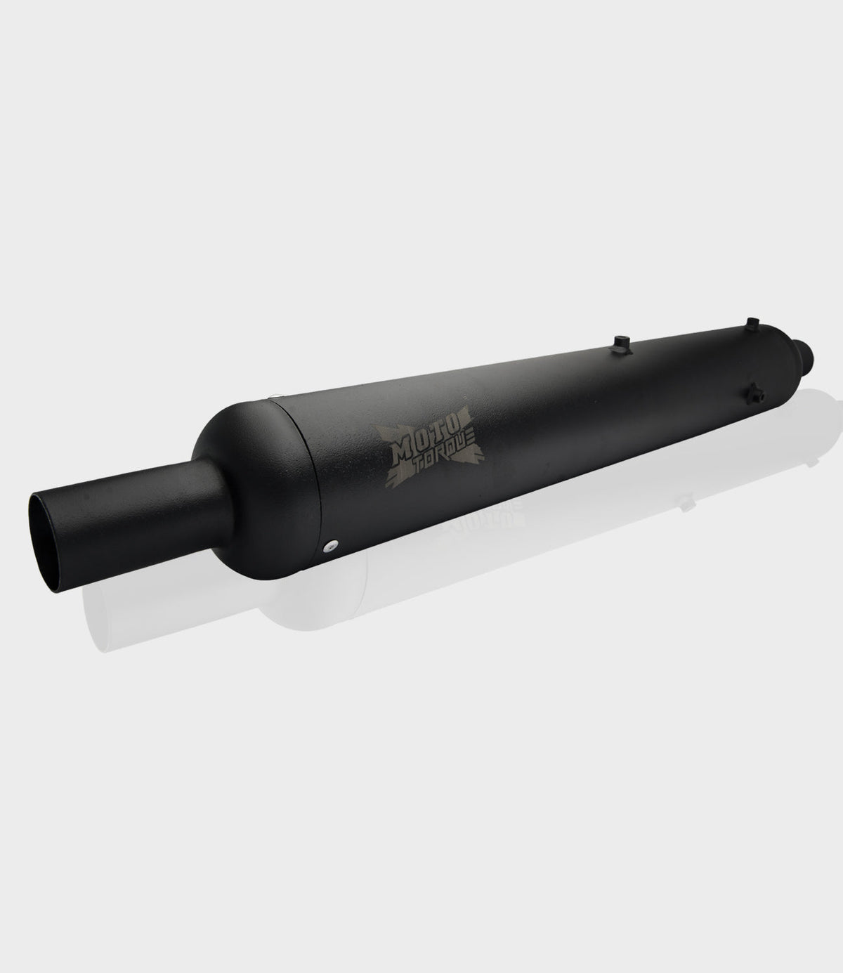 Moto Torque Replica Black Exhaust (BS4) for Royal Enfield – Stock Look Performance Bass Silencer