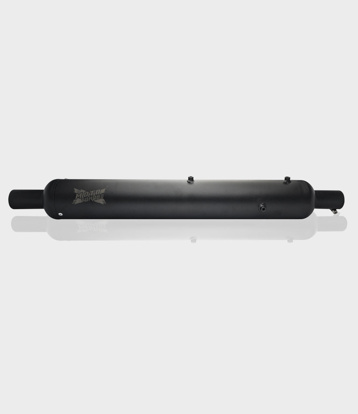 Moto Torque Replica Black Exhaust (BS4) for Royal Enfield – Stock Look Performance Bass Silencer - View 3