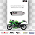Devil Evolution Slip-On Exhaust with Link Pipe for Kawasaki Ninja 400 / Kawasaki Ninja 500 | Performance Racing Exhaust India