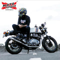 Moto Torque Launcher Black Exhaust for Royal Enfield UCE Models – Dyno Proven Performance Silencer - View 3