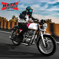 Moto Torque Launcher Black Exhaust for Royal Enfield UCE Models – Dyno Proven Performance Silencer - View 4