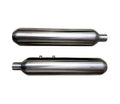 AEW TE 202 Performance Exhaust for Royal Enfield Super Meteor 650 | Stainless Steel & Chrome Exhaust Silencer - View 4
