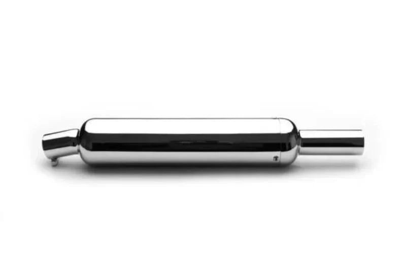 AEW TE201 Short Pipes Performance Exhaust for Royal Enfield Interceptor 650 | Classic Style Chrome & Stainless Steel - View 6