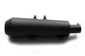 AEW Hunter 350 Short Megaphone Free Flow Exhaust Mild Steel Black (89200) | Royal Enfield Performance Silencer