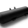 AEW Hunter 350 Short Megaphone Free Flow Exhaust Mild Steel Black (89200) | Royal Enfield Performance Silencer - View 3
