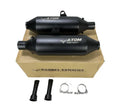 Barrel Atom Black Performance Exhaust for Royal Enfield Interceptor 650 / Continental GT 650 | Free Flow Exhaust - View 3