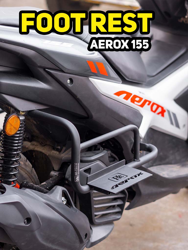 AEROX COMBO 3 CRASHGUARD + FOLDABLE FOOTREST + TOPRACK - View 4