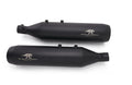 Red Rooster Astral Exhaust for Royal Enfield Super Meteor – Performance Slip-On (Black / Polish) - View 4
