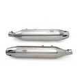 Red Rooster Astral Polish Exhaust for Royal Enfield Super Meteor 650 – SS304 Chrome Performance Silencer - View 2