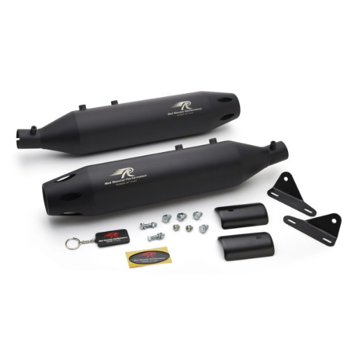 Red Rooster Astral Pro Black Matte Exhaust for Royal Enfield Super Meteor 650 - View 3