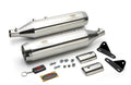 Red Rooster Astral Exhaust for Royal Enfield Super Meteor – Performance Slip-On (Black / Polish) - View 2