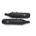 Red Rooster Astral Black Matte Exhaust for Royal Enfield Super Meteor 650 - View 2