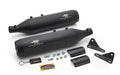 Red Rooster Astral Black Matte Exhaust for Royal Enfield Super Meteor 650 - View 3