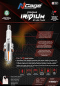 Ngage Double Iridium Spark Plug for Harley Davidson Street 750 & Street Rod 750 | B8RII-8 | High Performance Spark Plug
