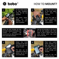 BOBO BM6 Bike Phone Holder with Fast 15W Wireless Charger - View 7