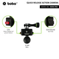 BOBO BM9H PRO – Quick Release Bike Action Camera Mount - View 3