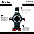 BOBO BM16 Anti-Vibration Metallic Bike Phone Holder with Fast 15W Wireless Charger - View 5