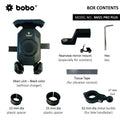 BOBO BM21 PRO PLUS Top & Bottom Grip Bike Phone Holder with PRO PLUS vibration damper - View 4