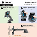 BOBO Universal Windshield & Dashboard Phone Holder - View 3
