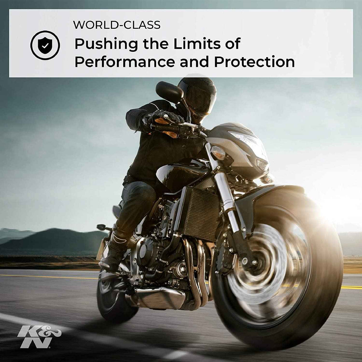 K&N BA-3717 High-Flow Lifetime Engine Air Filter for Bajaj Dominar 400, Pulsar RS200 & NS200 BS6 | Washable Performance Air