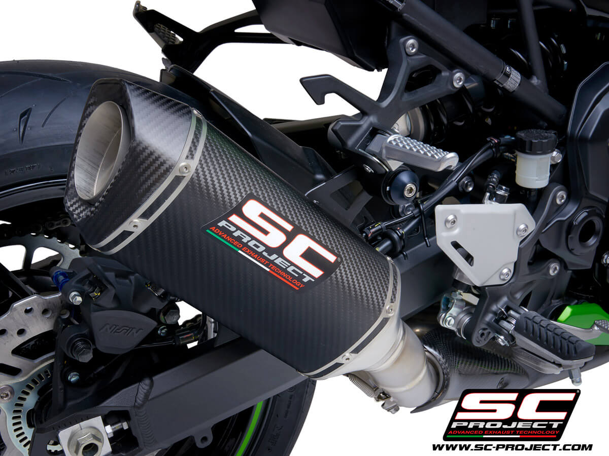 SC Project SC1 S Carbon Fiber Exhaust Kawasaki Ninja Z900 (2020 22)