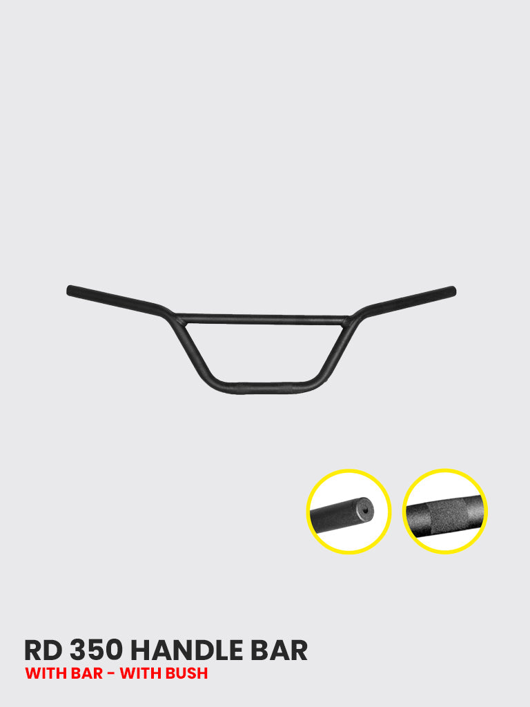 RD350 HANDLE WITH BAR WITH BUSH (Black) - HB 109B