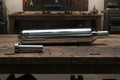 SS Motocorp Slip-On Exhaust for Royal Enfield Meteor 350 | Steel Polished & Matte Black Finish Performance Silencer