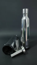 SS Motocorp Adaptable Slip-On Exhaust (Pair) Fat Cans for Royal Enfield Interceptor 650 / Continental GT 650 | Matte, Mirror