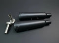 SS Motocorp Adaptable Slip-On Exhaust (Pair) Fat Cans for Royal Enfield Interceptor 650 / Continental GT 650 | Matte, Mirror
