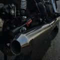 SS Motocorp Slip-On Exhaust for Royal Enfield Classic Reborn 350 | Steel Polished & Matte Black Finish Performance Silencer