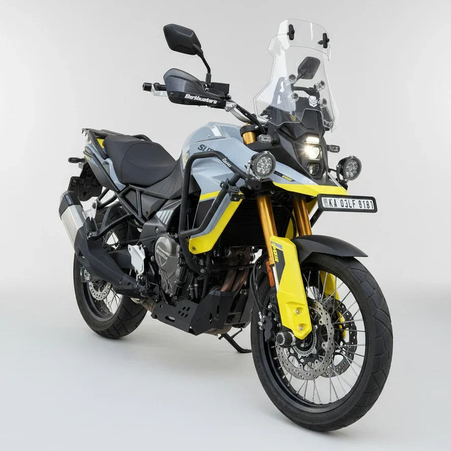 Barrel Storm Slip-On Exhaust for Suzuki V-Strom 800DE | 304 SS Performance Exhaust with DB Killer (Made in India) - View 3