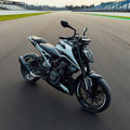 Barrel Rogue Black Slip-On Exhaust with Link Pipe for KTM Duke 390 / RC 390 / Adventure 390 / Duke 250 | 304 Stainless Steel