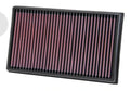 K&N 33-3005 High-Flow Replacement Air Filter for VW, Audi, SEAT & Skoda 2.0L Gas & Diesel – Washable Performance Drop-In Air