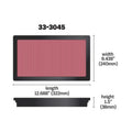 K&N 33-3045 High-Flow Washable Lifetime Engine Air Filter for Toyota Hilux, Fortuner & Innova Crysta 2.4L/2.8L Diesel