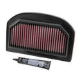 K&N TB-1212 High-Flow Lifetime Air Filter for Triumph Tiger Explorer / Tiger 1200 (2012-2021) Washable Performance Filter