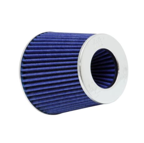 K&N RG-1001BL Universal Clamp-On High-Flow Air Filter – Round Tapered Performance Cotton Gauze Intake Filter