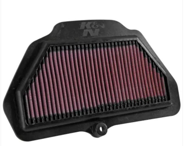 K&N KA-1016 High Performance Replacement Air Filter for Kawasaki Ninja ZX-10R ZX1000 (2016-2021) Washable Reusable Cotton