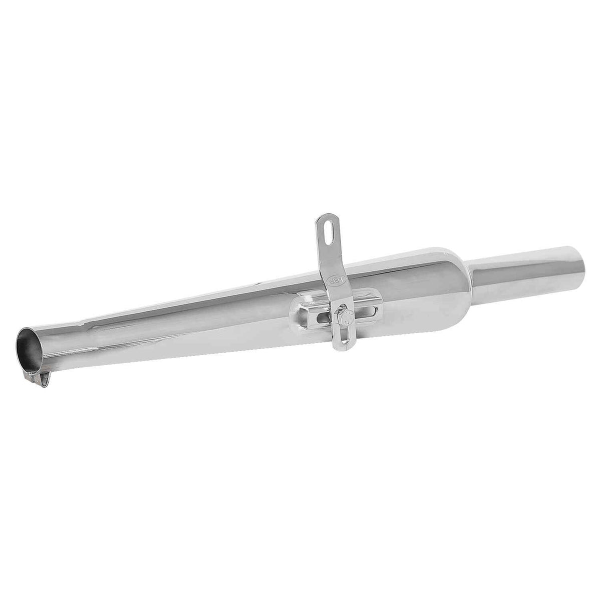 LGP Cone Silver Bike Silencer Exhaust | Universal Deep Sound Motorcycle Exhaust