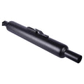 LGP Universal Motorcycle Silencer Replica Exhaust | Deep Bass Sound | Chrome & Black Finish | Heatproof Rust Resistant - View