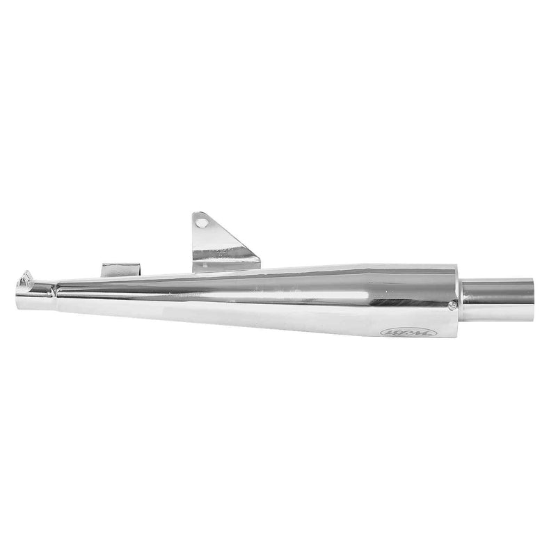 LGP WB1 Universal Motorcycle Exhaust Silencer – Deep Bass Sound | Silver & Black - View 4