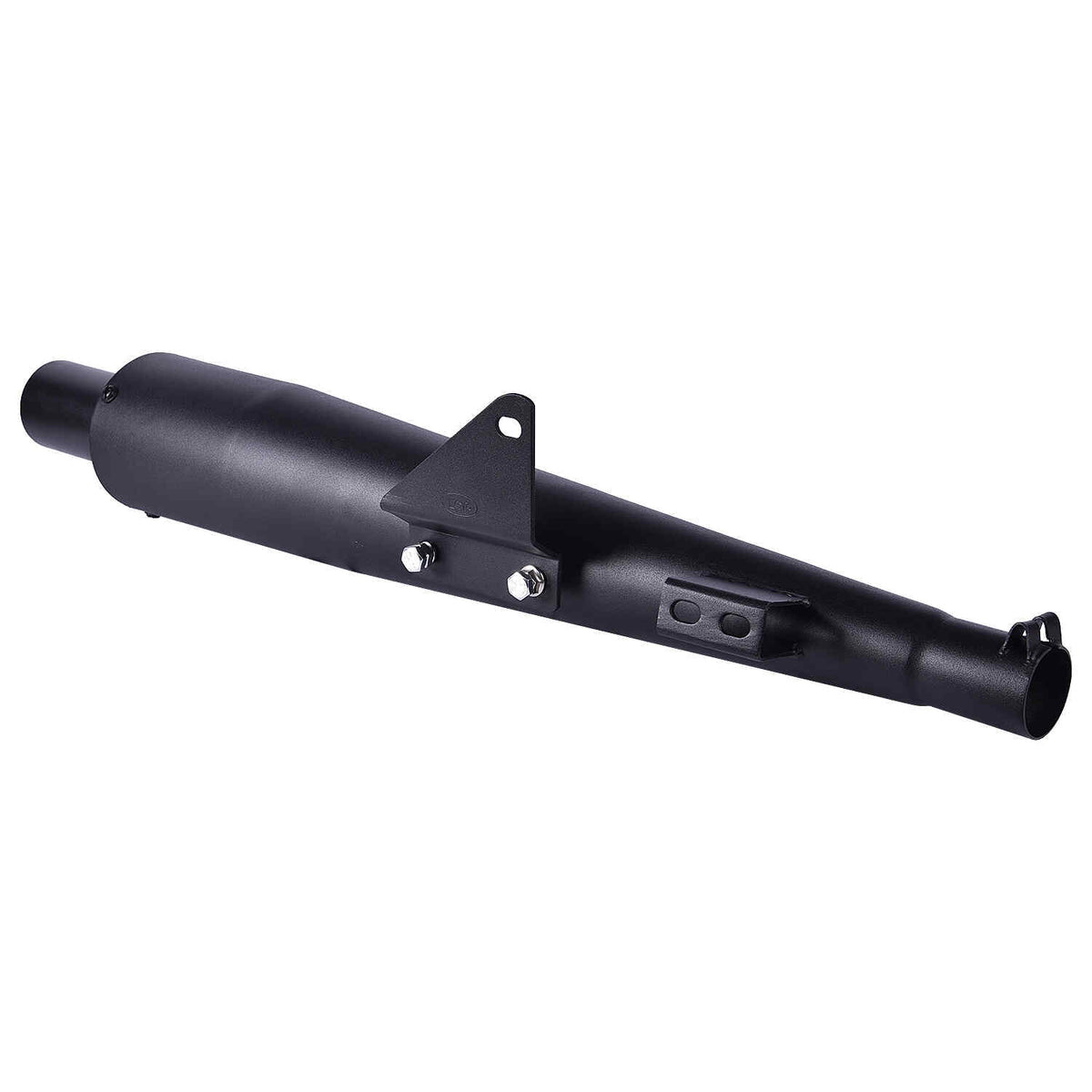 LGP WB1 Universal Motorcycle Exhaust Silencer – Deep Bass Sound | Silver & Black - View 5