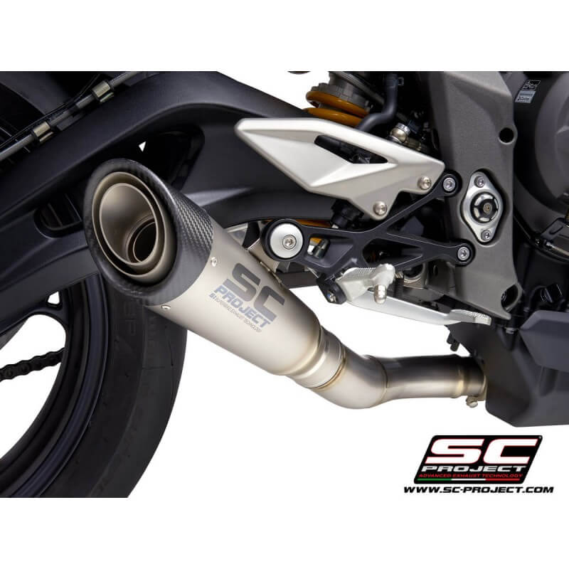 SC Project S1 Exhaust Triumph Street Triple 765 S,R,RS (2017 19)