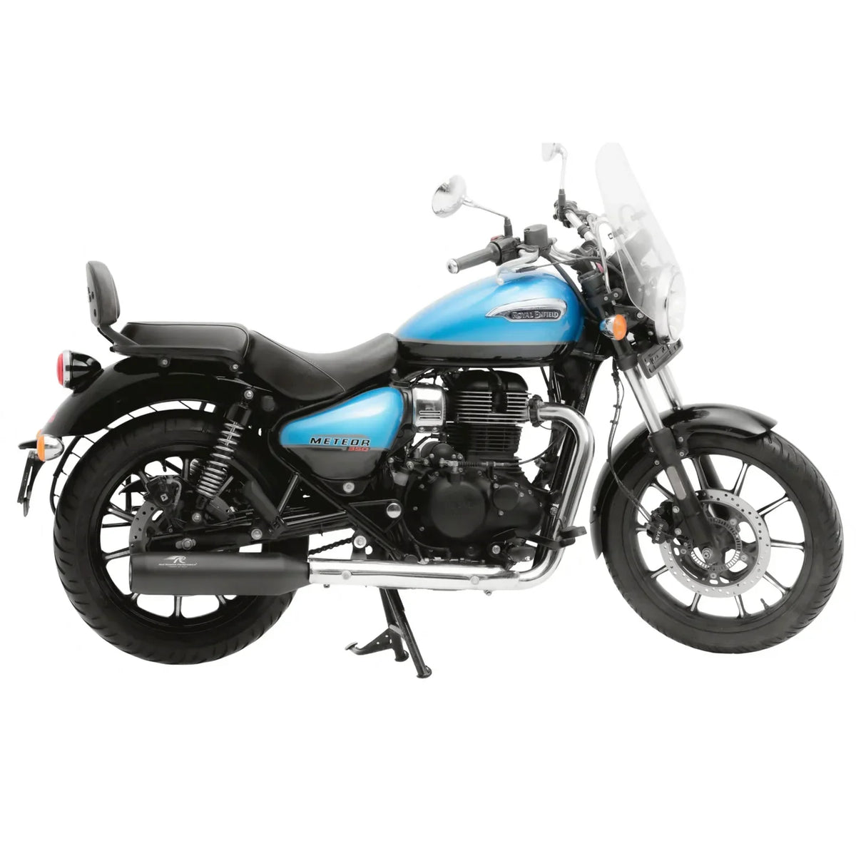 Red Rooster Polestar Pro Exhaust for Royal Enfield Meteor 350 (Polish / Matte / Black) - View 4